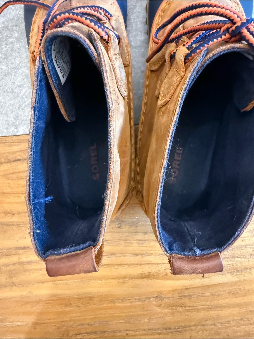 Sorel Out N About Leather Duck Boots Waterproof Ankle Booties Womens 8 - Picture 6 of 8